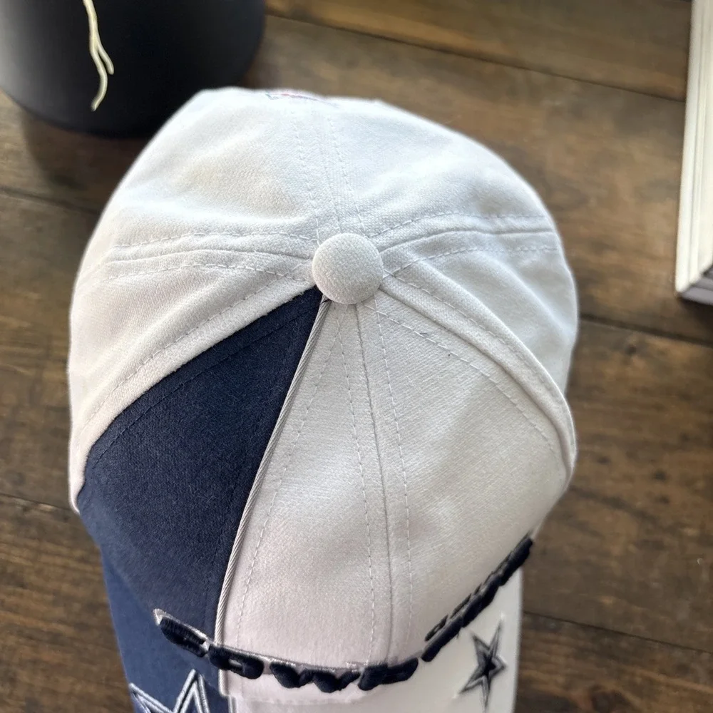 Vintage 90's NFL Dallas Cowboys Stars Reebok Hat/Cap Snapback Blue White